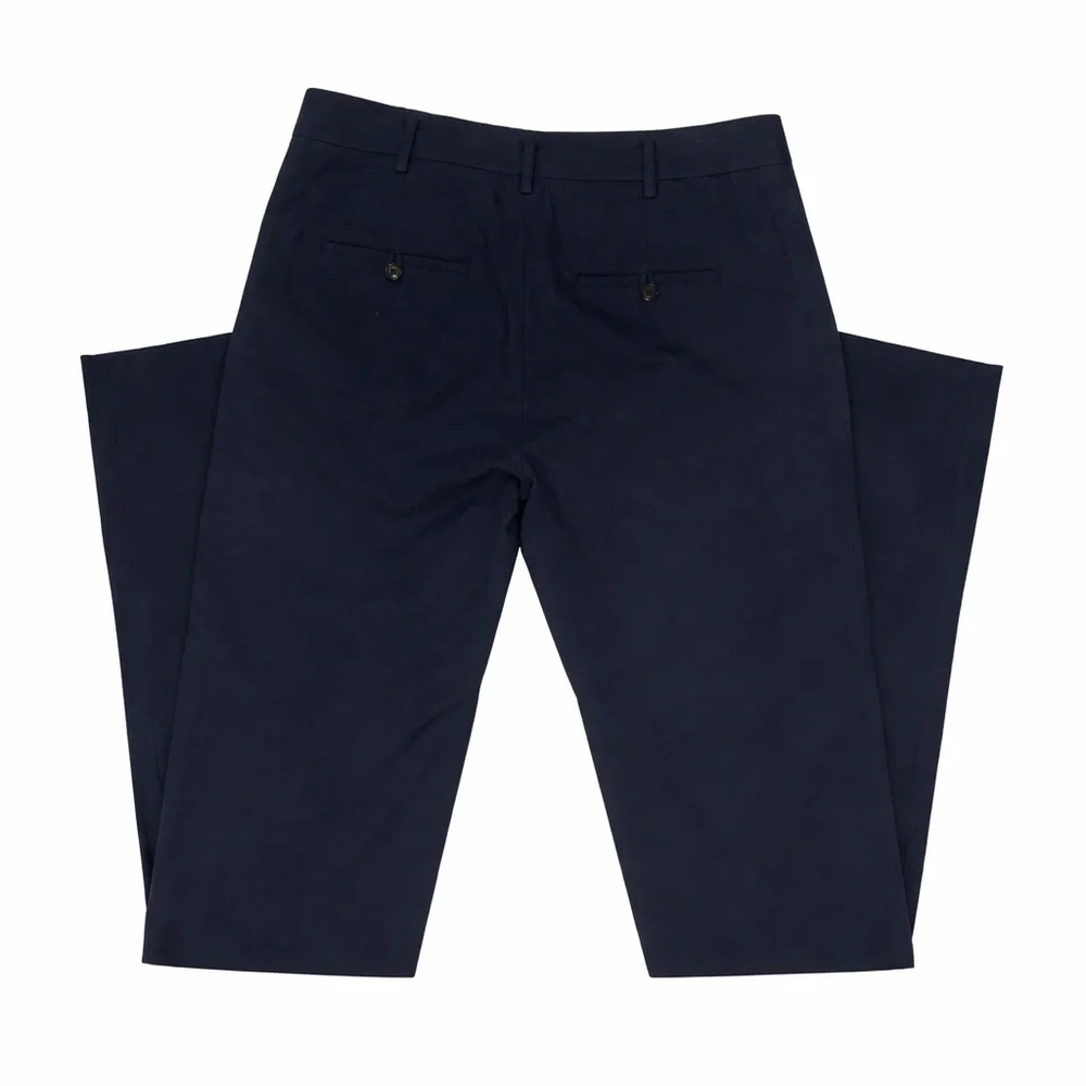 Vince Navy linen blend Straight-Leg Dress Pants with pockets women’s 10
